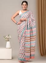 Cotton Multi Casual Wear Printed Saree